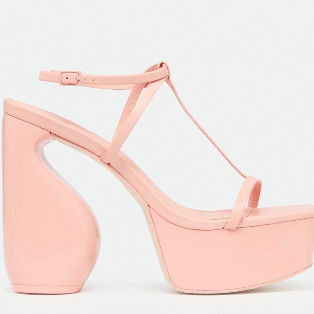 Elegant Pink Platform Sandals